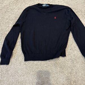 Ralph Lauren Men's V-Neck Black Sweater